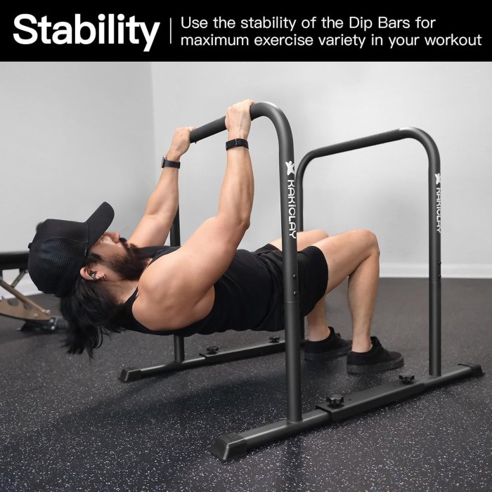KAKICLAY Adjustable Dip Bars (image 4)